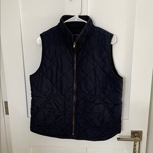 J. Crew Women's Quilted Navy Vest